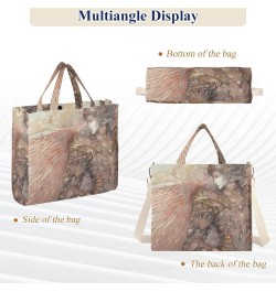 Corduroy Women Tote Bag Sketch Of Angel Print, Handbag Purses with Detachable Strap Small Size $15.63 Crossbody Bags