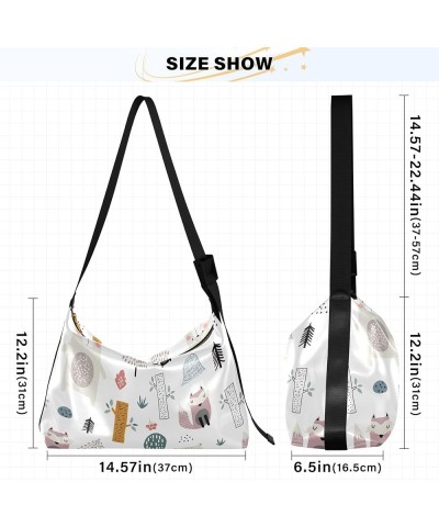 Colorful Dinosaurs Soft Leather Handbags Hobo Large Men Purses Trendy Animal Print Single Women Bag Cute Raccoon Fox $15.18 S...