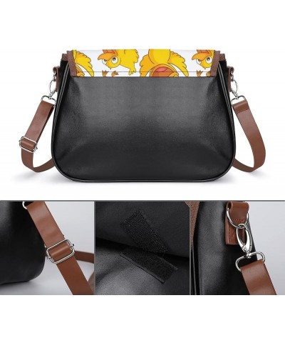 Fashion Crossbody Bags Women's Shoulder Bags Classic City Leather Satchels Hobo Bags Yellow Color5 $26.49 Hobo Bags