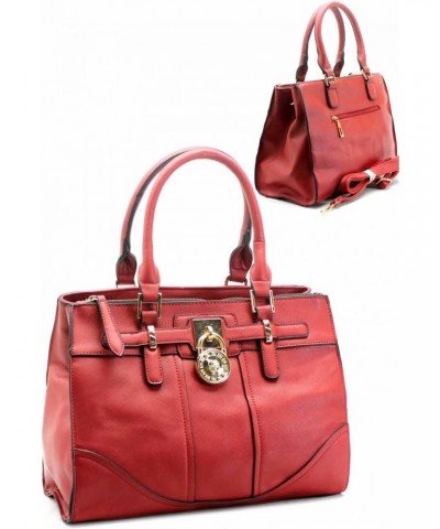 Downtown Apparel Red Golden Lock Shoulder Bag $25.64 Shoulder Bags