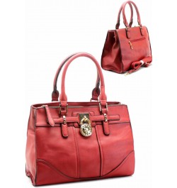 Downtown Apparel Red Golden Lock Shoulder Bag $25.64 Shoulder Bags