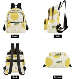 Lemon Fruit Pattern Women's Backpack Wallet Casual Small Backpack Fashion Women's Travel Bag School Backpack Color169 Medium ...