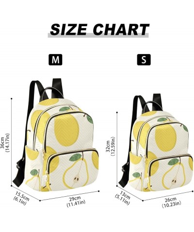 Lemon Fruit Pattern Women's Backpack Wallet Casual Small Backpack Fashion Women's Travel Bag School Backpack Color169 Medium ...