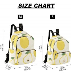 Lemon Fruit Pattern Women's Backpack Wallet Casual Small Backpack Fashion Women's Travel Bag School Backpack Color169 Medium ...