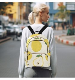 Lemon Fruit Pattern Women's Backpack Wallet Casual Small Backpack Fashion Women's Travel Bag School Backpack Color169 Medium ...