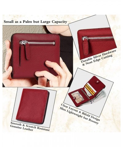 Small Leather Wallet for Women, Ladies Credit Card Holder RFID Blocking Women's Mini Bifold Pocket Purse Wine Rfid Blocking $...