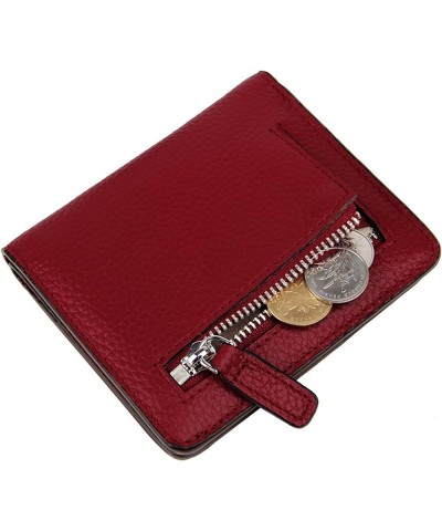 Small Leather Wallet for Women, Ladies Credit Card Holder RFID Blocking Women's Mini Bifold Pocket Purse Wine Rfid Blocking $...