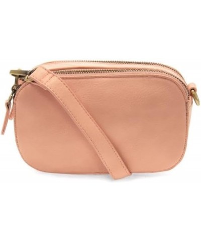 Layne Double Zip Mini Crossbody Crepe Pink $34.80 Crossbody Bags