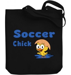 Soccer Chick Canvas Tote Bag 10.5" x 16" x 4 $17.20 Totes