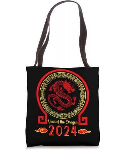 Year Of The Dragon 2024 Zodiac Chinese New Year 2024 Tote Bag $12.72 Totes