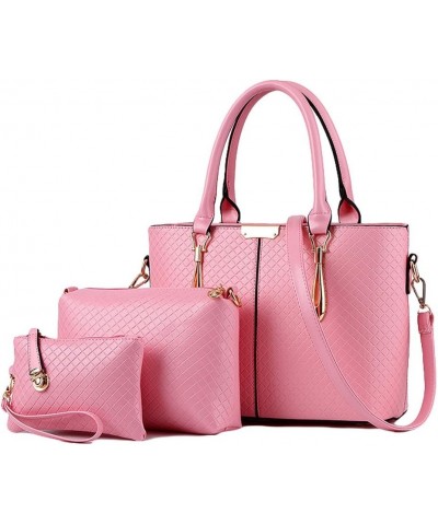 3 Piece Tote Bag Handbag Purse Bags Pink $20.73 Shoulder Bags