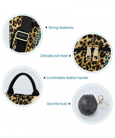 Women's Fashion Backpack Purses, Animal Print Zebra Leopard Backpack Shoulder Bag for Women $23.51 Backpacks