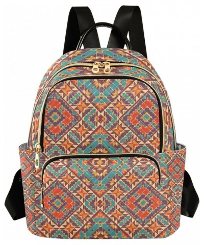 Small Backpack for Women Travel Bag African Geometric Pattern Daypack Purse Fashion Shoulder Bag Rucksack Medium B148 $12.22 ...