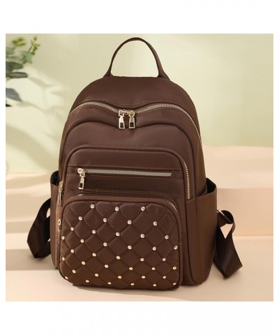 Backpack for Women, Fashion Nylon Small Backpack Purse, Travel Backpack Bookbag Casual Daypack,Grey Brown $10.77 Backpacks