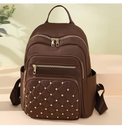 Backpack for Women, Fashion Nylon Small Backpack Purse, Travel Backpack Bookbag Casual Daypack,Grey Brown $10.77 Backpacks