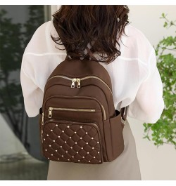 Backpack for Women, Fashion Nylon Small Backpack Purse, Travel Backpack Bookbag Casual Daypack,Grey Brown $10.77 Backpacks