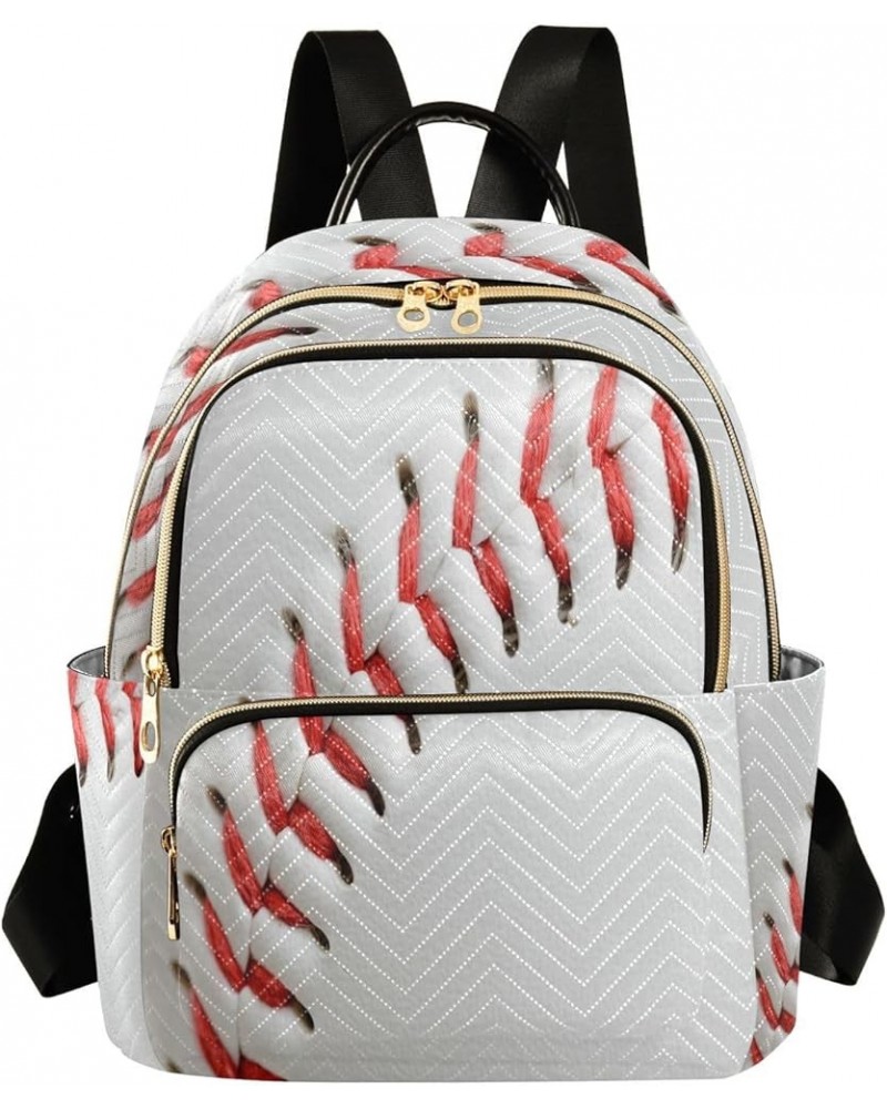 Baseball Space Liner Women Backpack Purse Ladies Fashion Shoulder Bag Daypack Travel Bag 7.5L Small $16.73 Backpacks