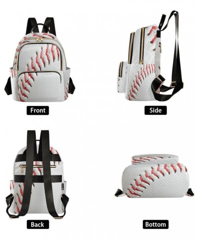 Baseball Space Liner Women Backpack Purse Ladies Fashion Shoulder Bag Daypack Travel Bag 7.5L Small $16.73 Backpacks