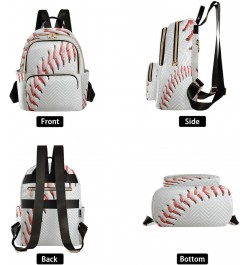 Baseball Space Liner Women Backpack Purse Ladies Fashion Shoulder Bag Daypack Travel Bag 7.5L Small $16.73 Backpacks