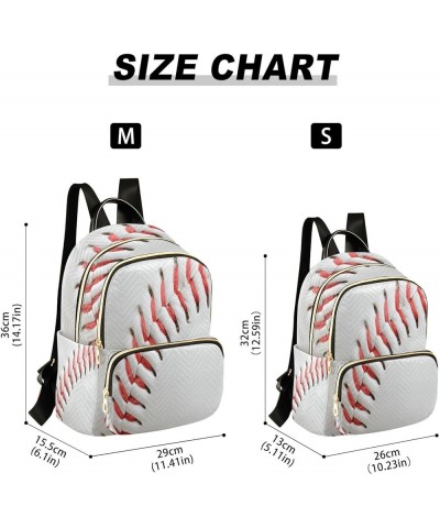 Baseball Space Liner Women Backpack Purse Ladies Fashion Shoulder Bag Daypack Travel Bag 7.5L Small $16.73 Backpacks