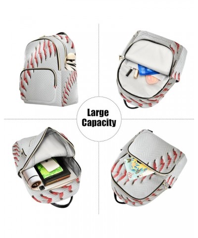 Baseball Space Liner Women Backpack Purse Ladies Fashion Shoulder Bag Daypack Travel Bag 7.5L Small $16.73 Backpacks