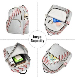 Baseball Space Liner Women Backpack Purse Ladies Fashion Shoulder Bag Daypack Travel Bag 7.5L Small $16.73 Backpacks