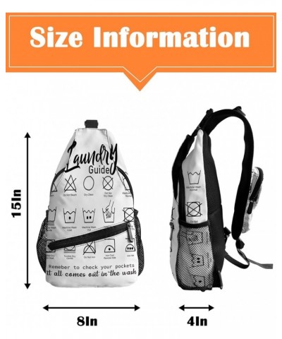 Crossbody Bags for Men Women Waterproof Sling Bag Shoulder Chest Bag Backpack Daypack for Hiking Travel Sports Running Laundr...