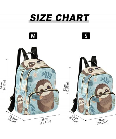 Mini Backpack Purse for Women, Cute Sloth Flower Travel Bag Casual Daypack Shoulder Bag Small $12.80 Backpacks