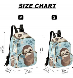 Mini Backpack Purse for Women, Cute Sloth Flower Travel Bag Casual Daypack Shoulder Bag Small $12.80 Backpacks