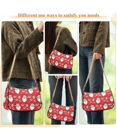 Christmas Shoulder Bag for Women Clutch Shoulder Purse Chain Bag Women's Tote Hobo Handbags for Casual Going Out Multi02 $16....