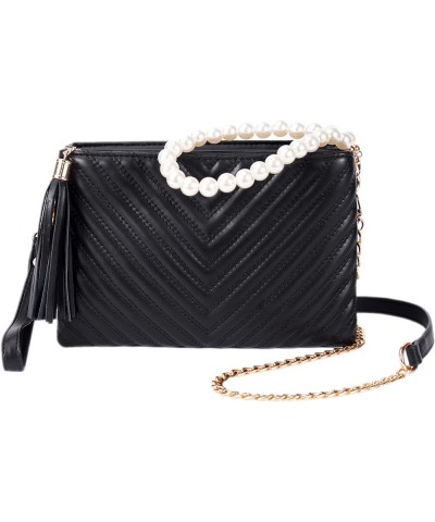 Evening Purse - Small Clutch Purses for Women Wedding and Party, Women's Formal Evening Bag Pu-black $13.24 Evening Bags