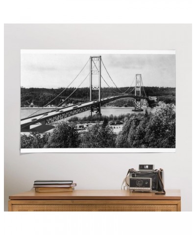 24x36 Inch Giclee Print, Tacoma, Washington, View of the Narrows Bridge $26.49 Totes