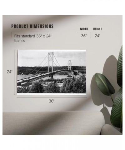 24x36 Inch Giclee Print, Tacoma, Washington, View of the Narrows Bridge $26.49 Totes