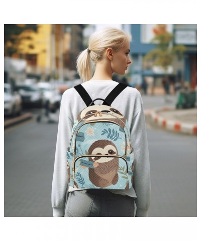 Mini Backpack Purse for Women, Cute Sloth Flower Travel Bag Casual Daypack Shoulder Bag Small $12.80 Backpacks