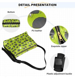 Funny Sheep doing Yoga Green PU Leather Hobo Purse Large Crossbody Purses Design Animal Print Women Handbag Purse Funny Sheep...