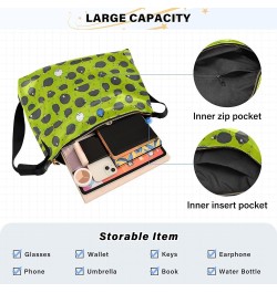 Funny Sheep doing Yoga Green PU Leather Hobo Purse Large Crossbody Purses Design Animal Print Women Handbag Purse Funny Sheep...