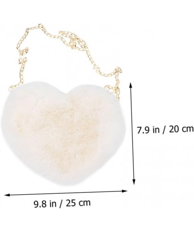 2pcs Peach Heart Shaped Love Small Heart Purse for Women Girls Crossbody Bag Girl Daypack Outdoor As Shown 1 $10.61 Crossbody...