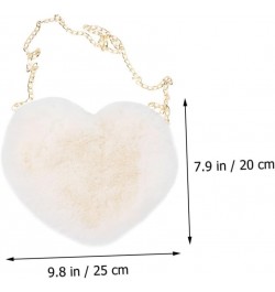 2pcs Peach Heart Shaped Love Small Heart Purse for Women Girls Crossbody Bag Girl Daypack Outdoor As Shown 1 $10.61 Crossbody...