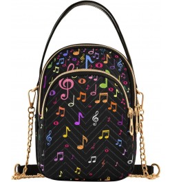 Music Notes Crossbody Bags for Women Crossbody Bag Casual Satchel with Chain Strap for Women Travel $12.22 Satchels