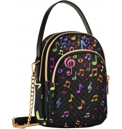 Music Notes Crossbody Bags for Women Crossbody Bag Casual Satchel with Chain Strap for Women Travel $12.22 Satchels