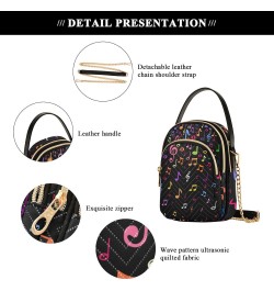 Music Notes Crossbody Bags for Women Crossbody Bag Casual Satchel with Chain Strap for Women Travel $12.22 Satchels