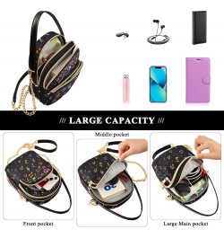 Music Notes Crossbody Bags for Women Crossbody Bag Casual Satchel with Chain Strap for Women Travel $12.22 Satchels