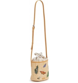 Women's Straw Crossbody Purse Nature Study Neutral $16.06 Crossbody Bags