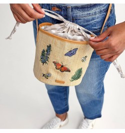 Women's Straw Crossbody Purse Nature Study Neutral $16.06 Crossbody Bags