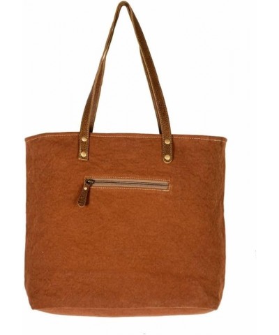 Tote Bag for Women - Western Upcycled Canvas and Leather Shoulder Bag Floral $27.95 Totes