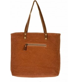 Tote Bag for Women - Western Upcycled Canvas and Leather Shoulder Bag Floral $27.95 Totes