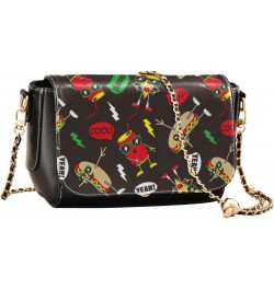 Funny Hot Dog Cute Crossbody Bags Women Fall Grab Bag Gifts For Adults with Credit Card Slots Small Purse $21.31 Crossbody Bags