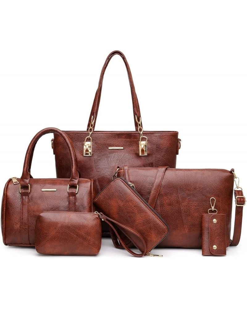 Designer Purses and Handbags for Women Satchel Shoulder Bag Tote Top Handle Bag 5a-brown $15.37 Totes