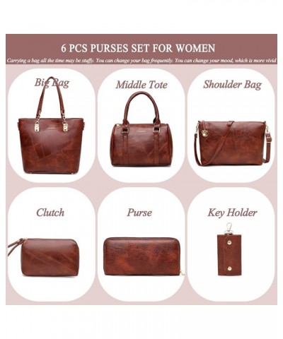 Designer Purses and Handbags for Women Satchel Shoulder Bag Tote Top Handle Bag 5a-brown $15.37 Totes