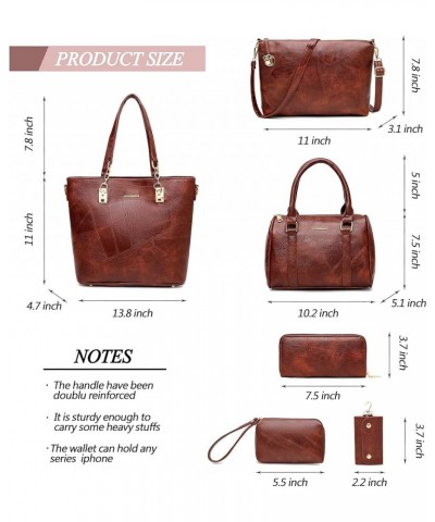 Designer Purses and Handbags for Women Satchel Shoulder Bag Tote Top Handle Bag 5a-brown $15.37 Totes